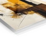 Ochre Axis metal wall art print, view 2