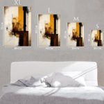Ochre Axis metal wall art print, view 6