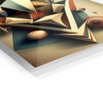 Faceted Geometric Totem metal wall art print, view 2