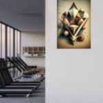 Faceted Geometric Totem metal wall art print, view 5