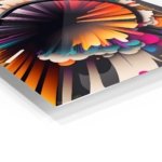 Radiant Eclipse Burst metal wall art print, view 2