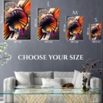 Radiant Eclipse Burst metal wall art print, view 6