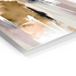 Ochre and Ink Vertical Composition metal wall art print, view 2