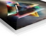 Celestial Prism Triangles metal wall art print, view 2