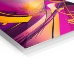 Radiant Magenta Currents metal wall art print, view 2