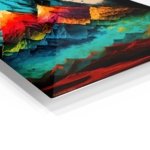 Chromatic Mountain Realm metal wall art print, view 2