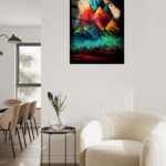 Chromatic Mountain Realm metal wall art print, view 5