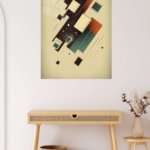 Orbiting Geometric Forms metal wall art print, view 5