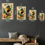 Botanical Orbit metal wall art print, view 6