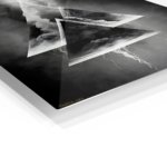 Smokebound Mountain Geometry metal wall art print, view 2
