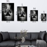 Smokebound Mountain Geometry metal wall art print, view 6
