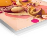 Amber Botanical Orbit metal wall art print, view 2