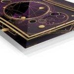 Gilded Orbital Geometry metal wall art print, view 2