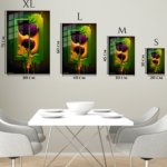 Neon Drip Dimension metal wall art print, view 6