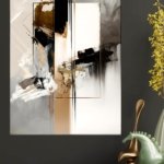 Gilded Geometry in Motion metal wall art print, view 4