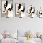 Gilded Geometry in Motion metal wall art print, view 6