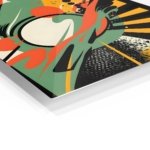 Emerald Orbit metal wall art print, view 2