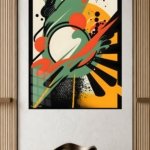 Emerald Orbit metal wall art print, view 4