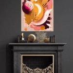 Sunlit Botanical Orbit metal wall art print, view 4
