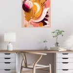 Sunlit Botanical Orbit metal wall art print, view 5