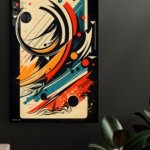 Orbiting Currents metal wall art print, view 4