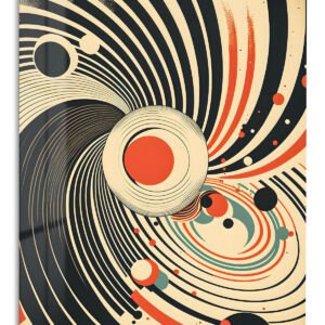 Orbital Rhythm metal wall art print
