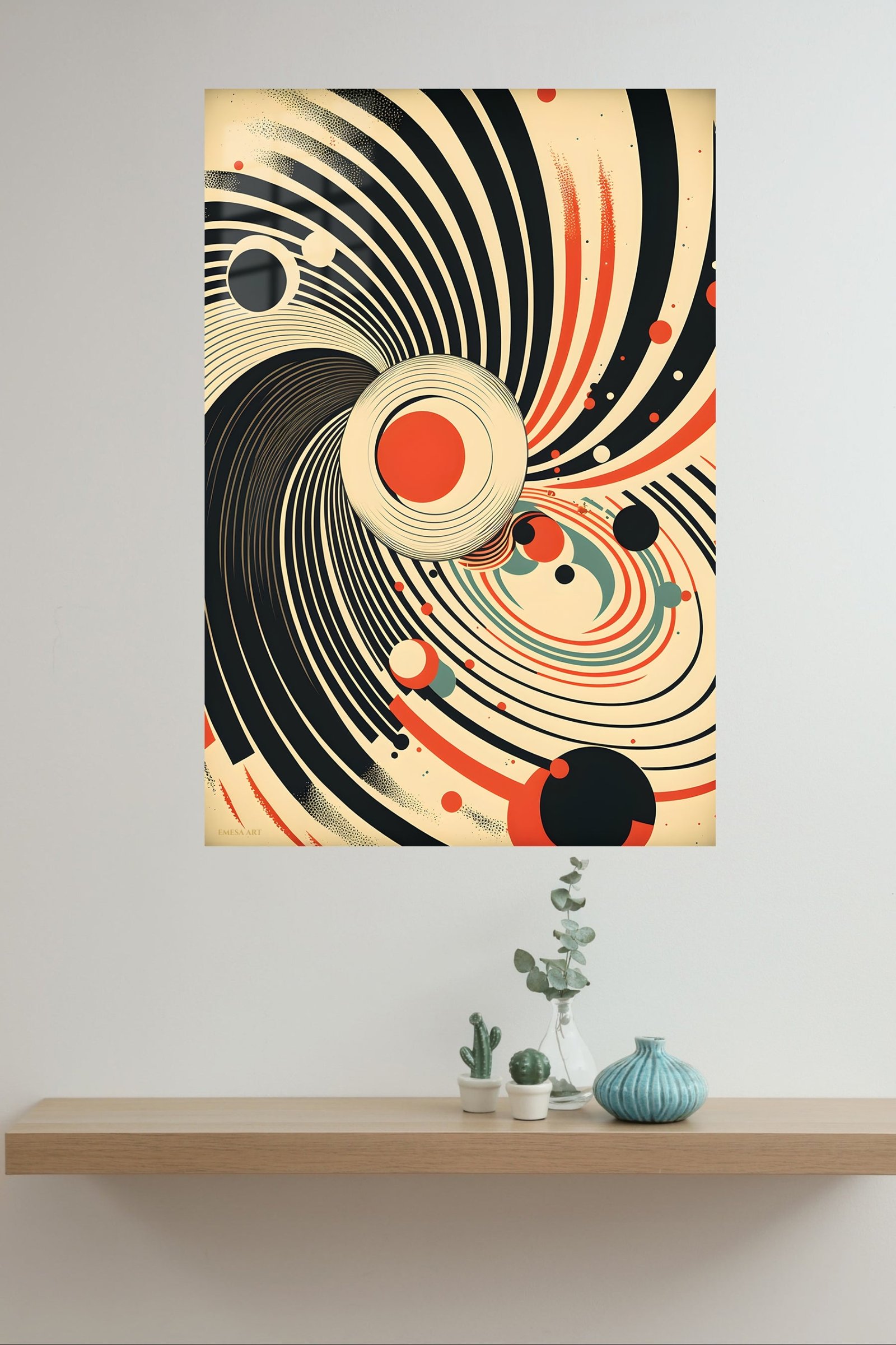 Orbital Rhythm metal wall art print, view 4