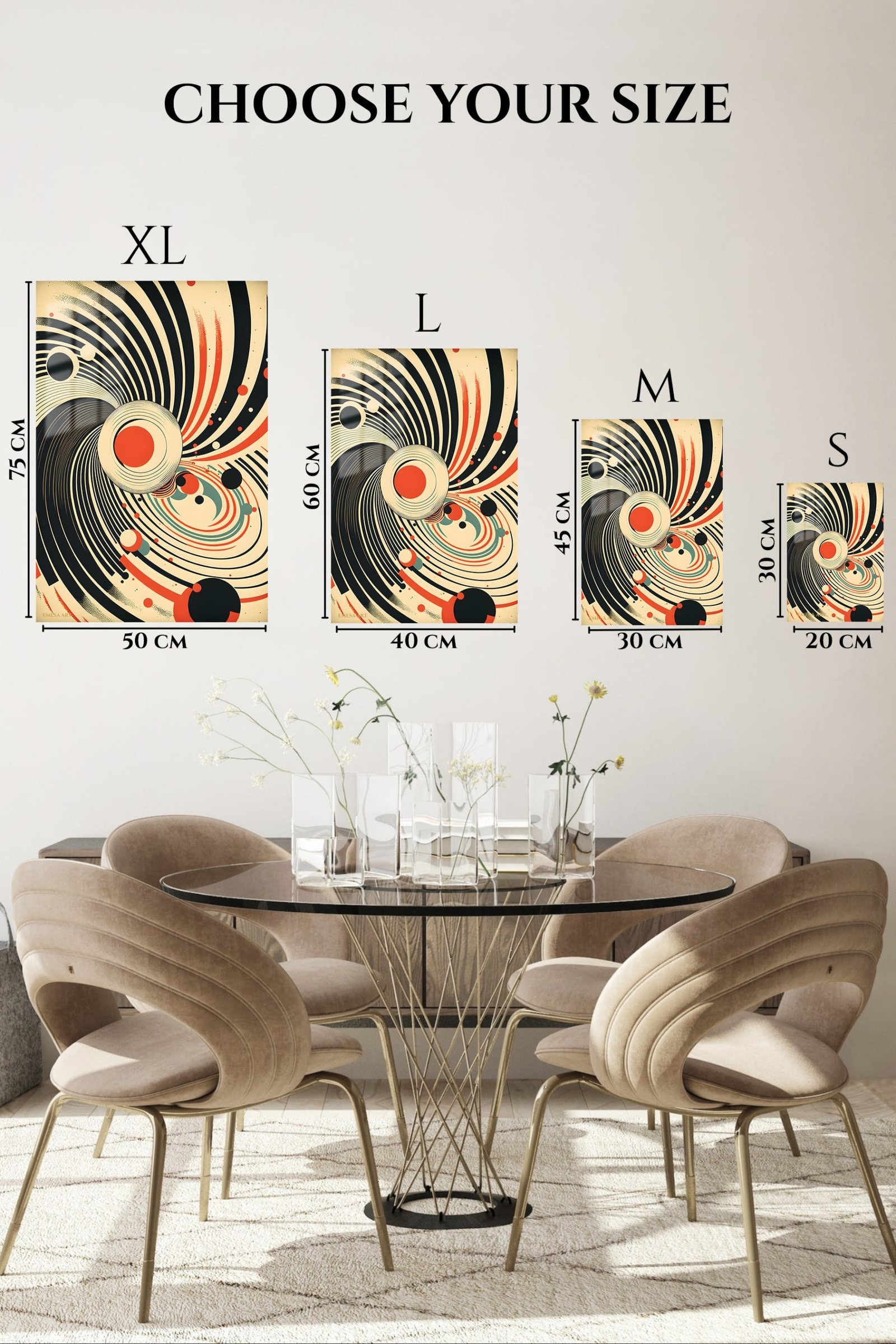 Orbital Rhythm metal wall art print, view 6