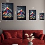 Prismatic Mountain Ascent metal wall art print, view 6