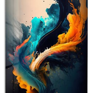 Ember and Tide metal wall art print