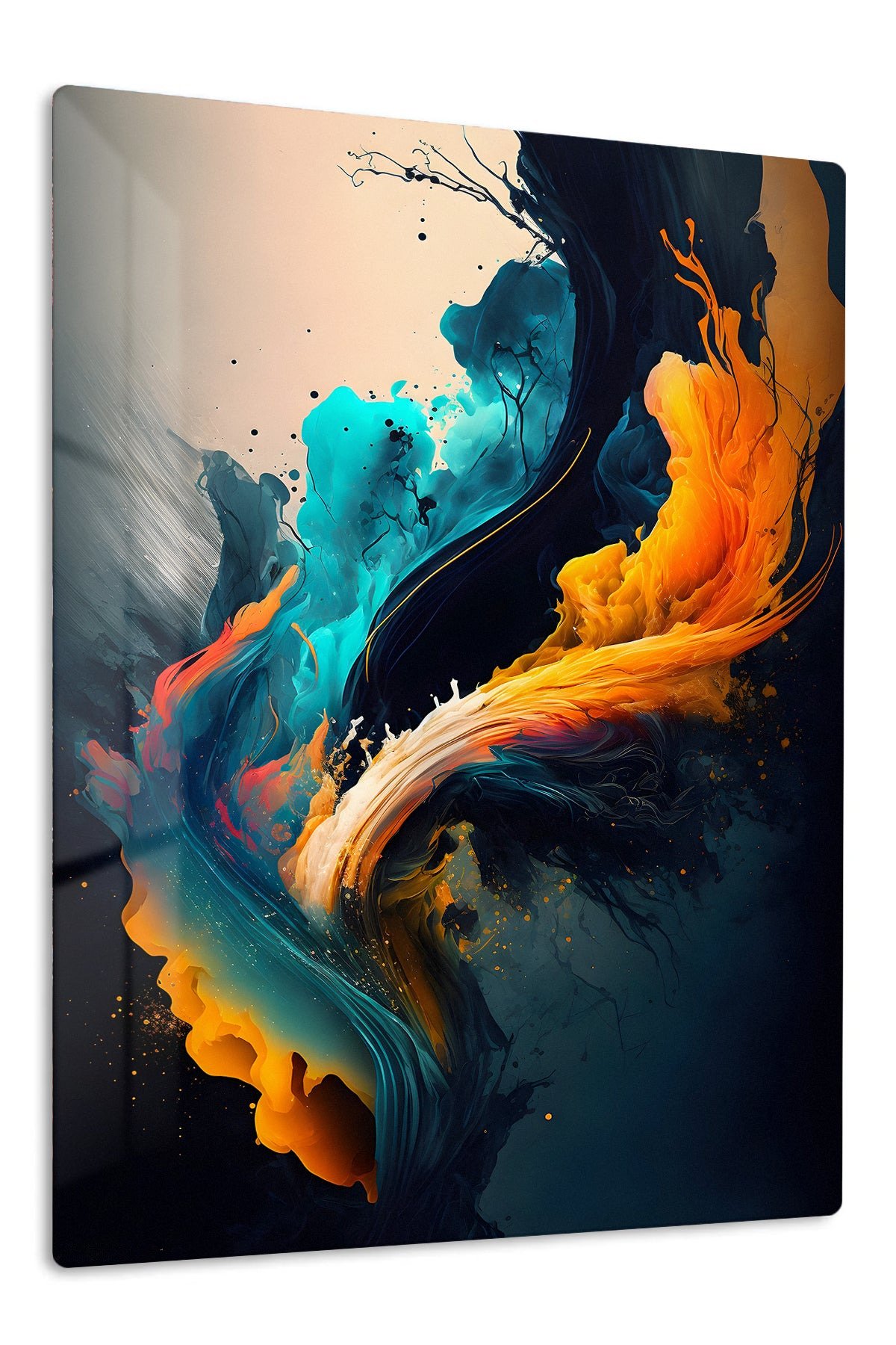 Ember and Tide metal wall art print