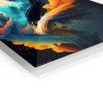 Ember and Tide metal wall art print, view 2
