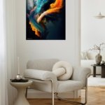 Ember and Tide metal wall art print, view 5