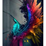 Prismatic Burst metal wall art print