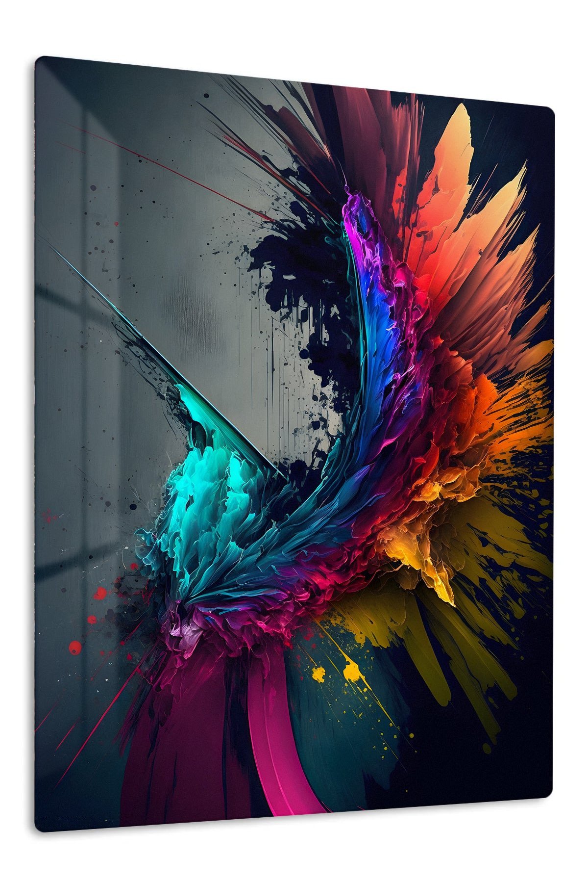 Prismatic Burst metal wall art print