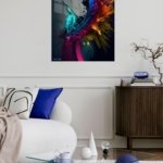 Prismatic Burst metal wall art print, view 5