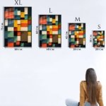 Chromatic Block Mosaic metal wall art print, view 6