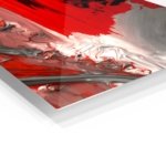 Crimson Liquid Rift metal wall art print, view 2
