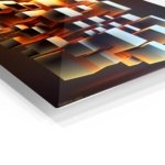 Emberlit Floating Cubes metal wall art print, view 2