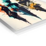 Three Figures in Color metal wall art print, view 2