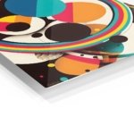 Orbiting Color Forms metal wall art print, view 2
