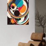 Orbiting Color Forms metal wall art print, view 5