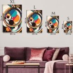 Orbiting Color Forms metal wall art print, view 6