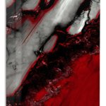 Crimson Rift metal wall art print
