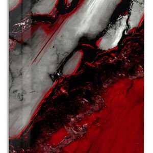 Crimson Rift metal wall art print