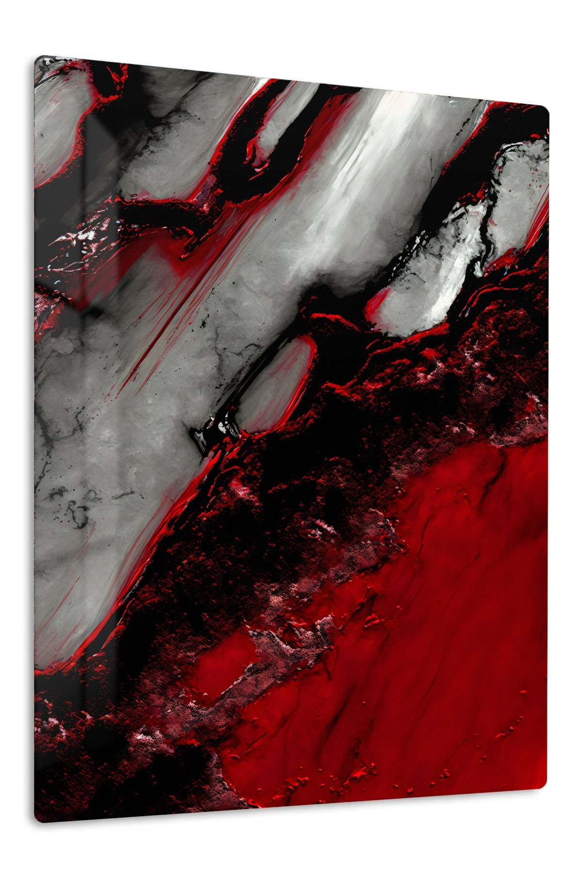 Crimson Rift metal wall art print