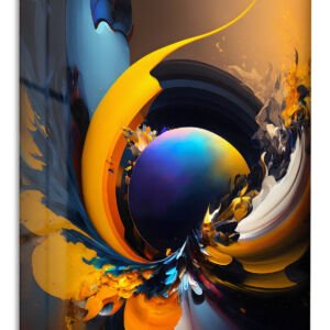 Solar Orbit Fusion metal wall art print