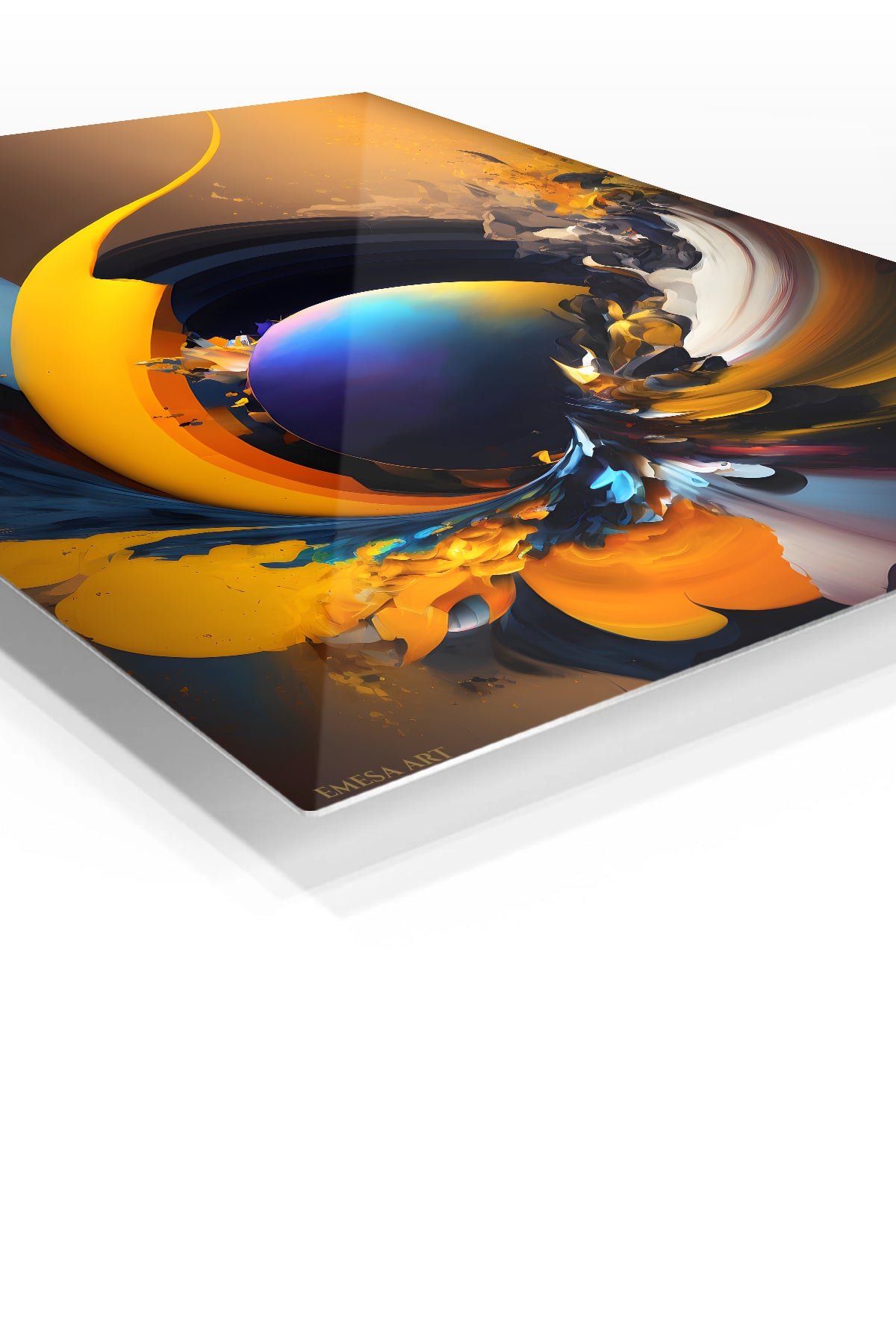 Solar Orbit Fusion metal wall art print, view 2