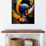 Solar Orbit Fusion metal wall art print, view 5