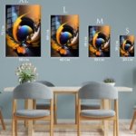 Solar Orbit Fusion metal wall art print, view 6